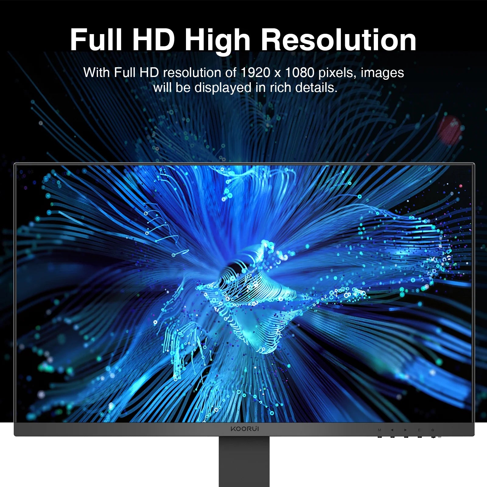 27'' 1080P PC Computer Monitor, VESA Mountable, Virtually Borderless Design 27N1A