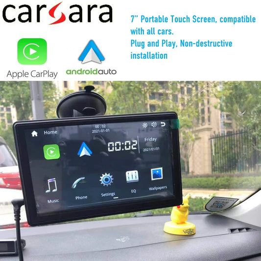 Commercial Portable Carplay Navigator 7Inch PND Car Touch Screen Wireless Androidauto Display Vehicle Voice Control Vehicle GPS