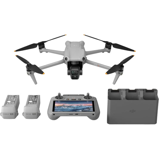 Air 3 Fly More Combo with Dual-Camera Drone, RC 2 Remote Control, and Batteries